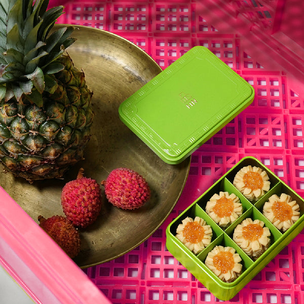 Pineapple Lychee Cookies Gift Box (12 pcs) 菠蘿荔枝曲奇禮盒 (12 件) T69